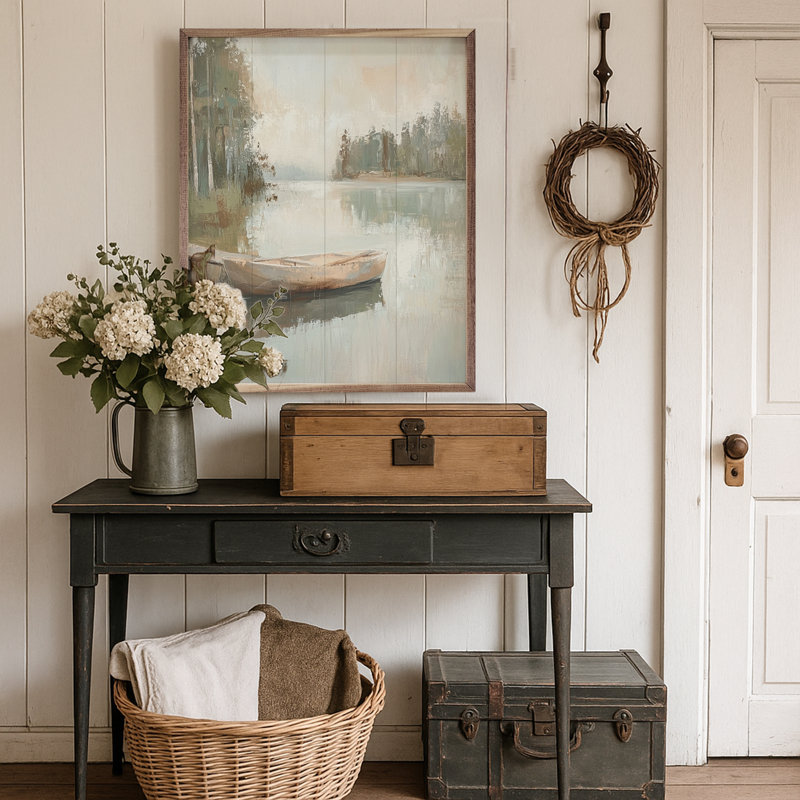 Quiet Dock par Petals Prints Design, H 10 po x l 8 po