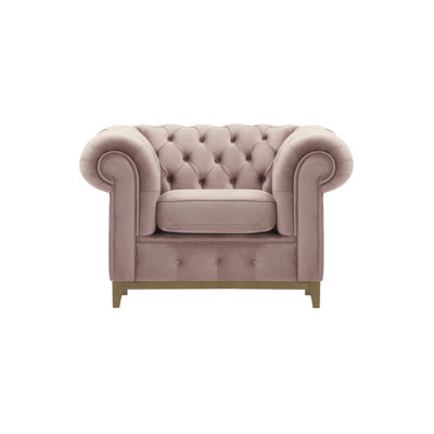 Frye Velvet Chesterfield Chair