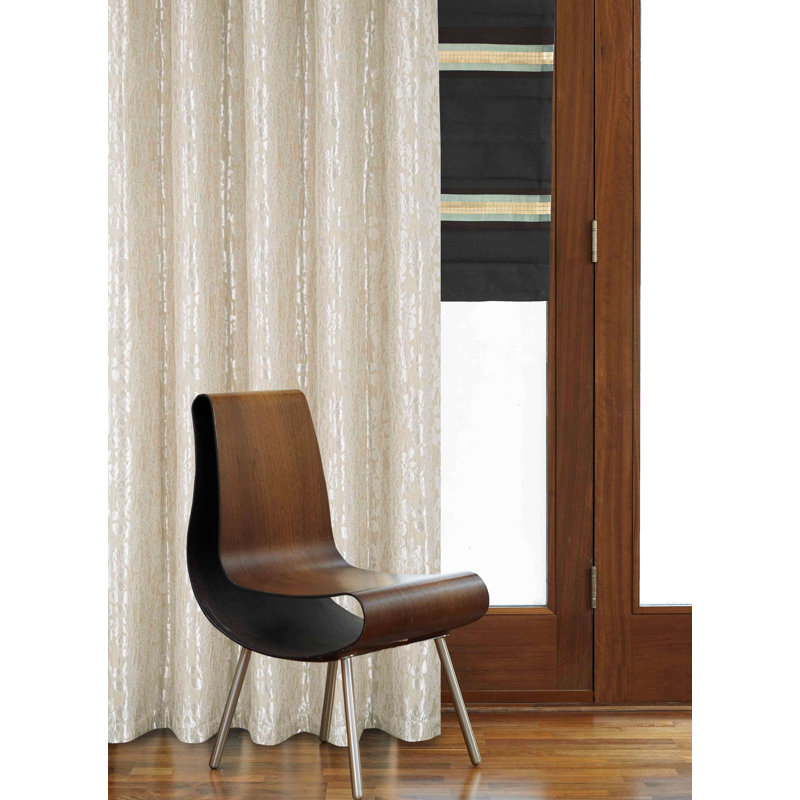 Birghild Eyelet Room Darkening Super Thermal Curtains, Cream, 45" W x 54" L