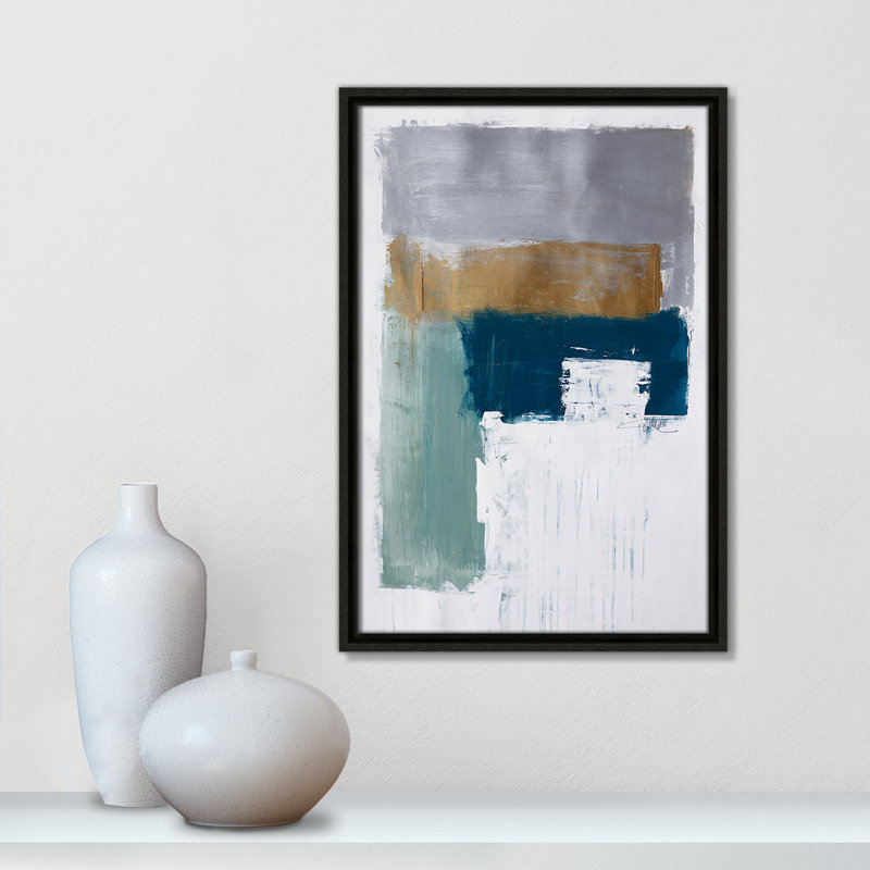 «Quiet Meadow I Print» par Fredrick Ashcroft, Toile avec cadre, L 13,5 po x H 19,5 po, Flottant espresso