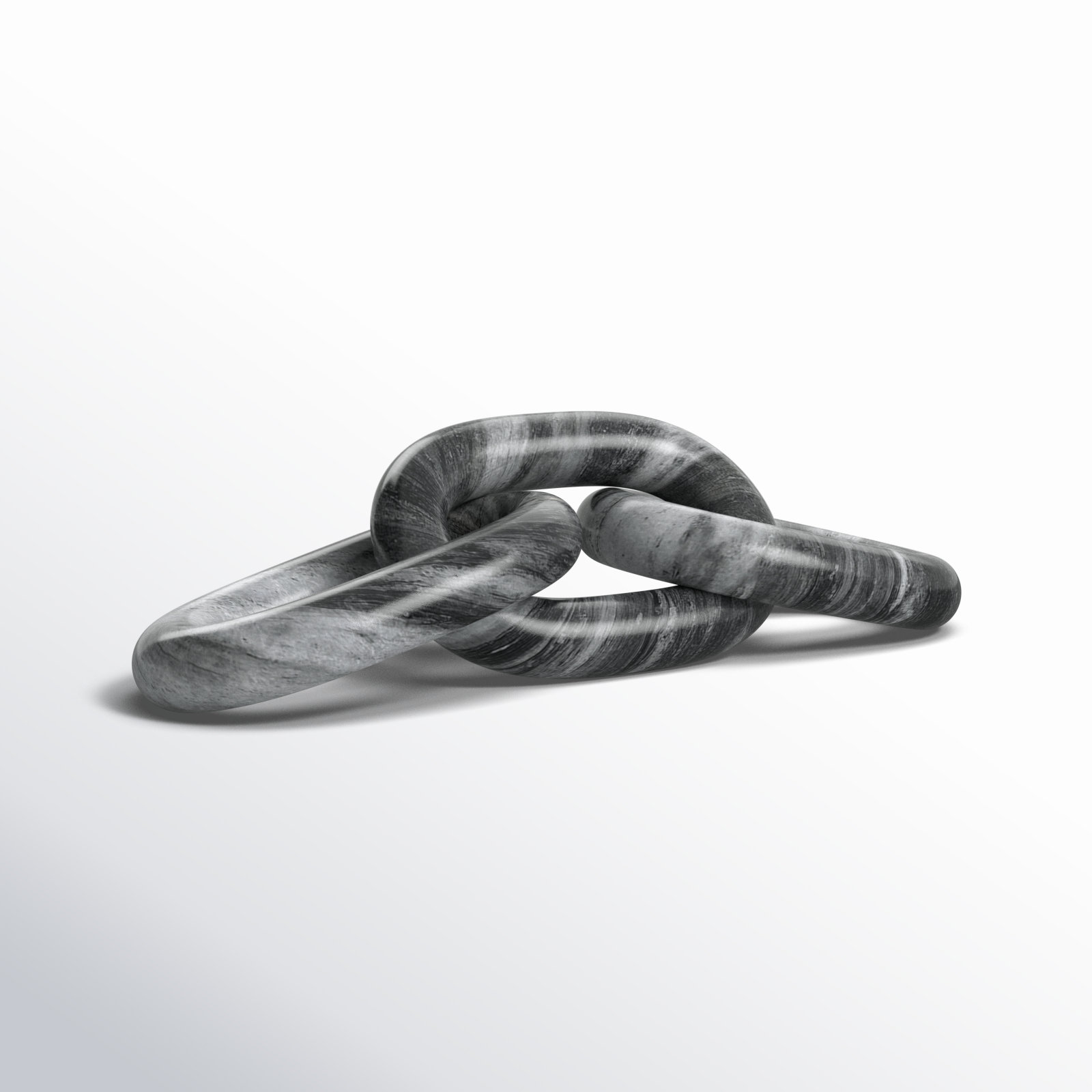 Ocarina Genuine Marble Sculpture, Gray
