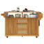 142.5 cm W Kitchen Cart with Top