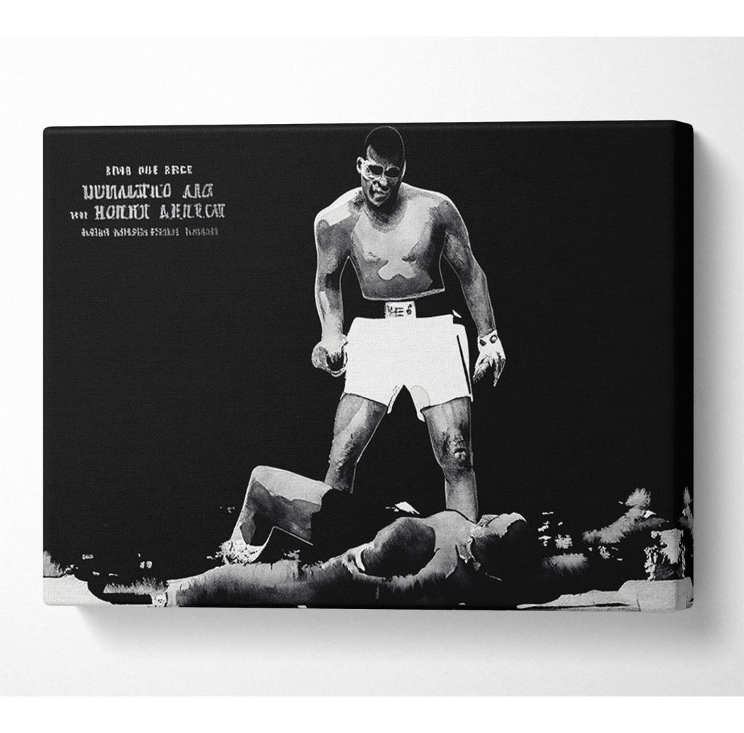 Muhammad Ali Mighty Fist - Leinwanddrucke auf Leinwand