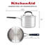 KitchenAid Stainless Steel Induction Saucepan with Lid, 3 Quart