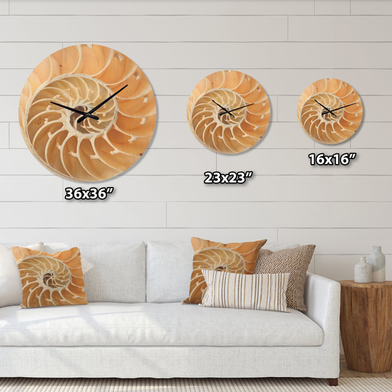 Solid Wood Wall Clock, Medium
