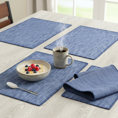 Napperons en coton avec ensemble de 4 napperons décoratifs