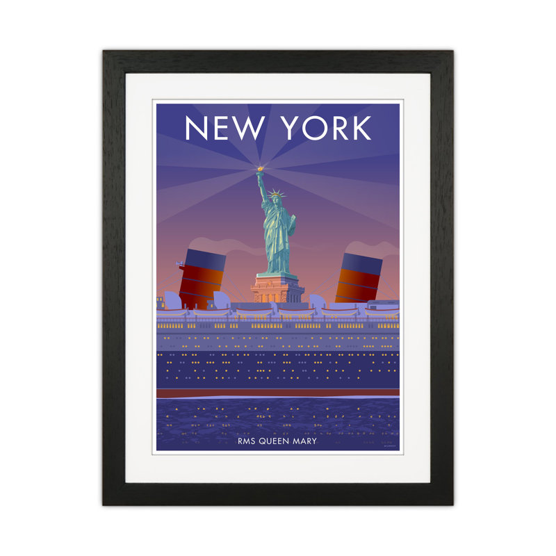 New York by Stephen Millership - Print on Canvas, Wrapped Canvas, 50cm H x 40cm W x 4cm D