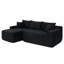 85" Upholstered L Shaped Sofa Modern Sectional