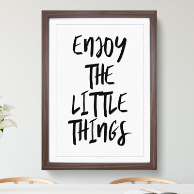 Enjoy the Little Things - Picture Frame Typography