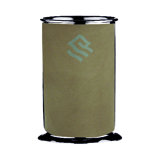 Menu & Banquet Yachting Non-Slip Bottle Holder with Leather H: 6.63" D: 3.88"