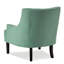Chaise d'appoint moderne et moderne, tissu texturé bleu sarcelle, dossier capitonné, tissu en bois massif, structure, salon-1124065222