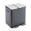 Steel Step On Multi-Compartment Rubbish & Recycling Bin - 40L-1979676707