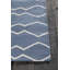 Tapis réversible en laine et en coton tissé à la main à motif abstrait zigzag Clotee-24432767