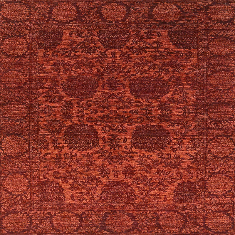 Abstract Indoor Rug, Square 5'