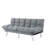 Multifuctional Sofa Bed, Foldable 2-Seater Sofa, Corduroy Fabric, Suitable for Living Rooms & Apartments (Light Gray)-129047510