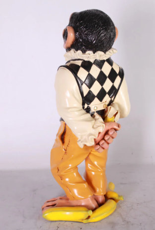 Small Monkey Butler Statue
