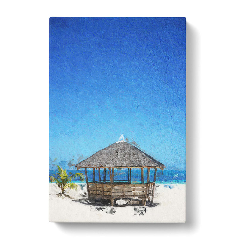 Beach Hut In Daku Island In The Philippines - Wrapped Canvas, 50cm H x 35cm W x 3cm D