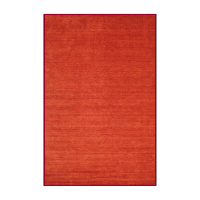 Tapis contemporain rouge, Rectangle 8 pi x 12 pi