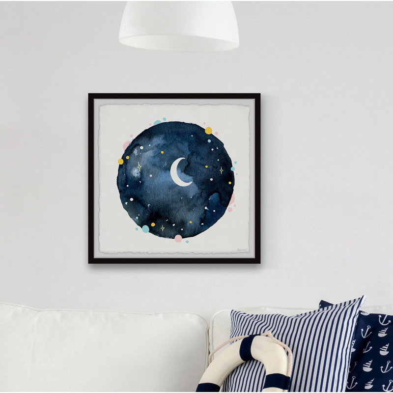 «Waning Crescent», reproduction d'art encadrée sur papier, H 32 po x l 32 po x P 1,5 po