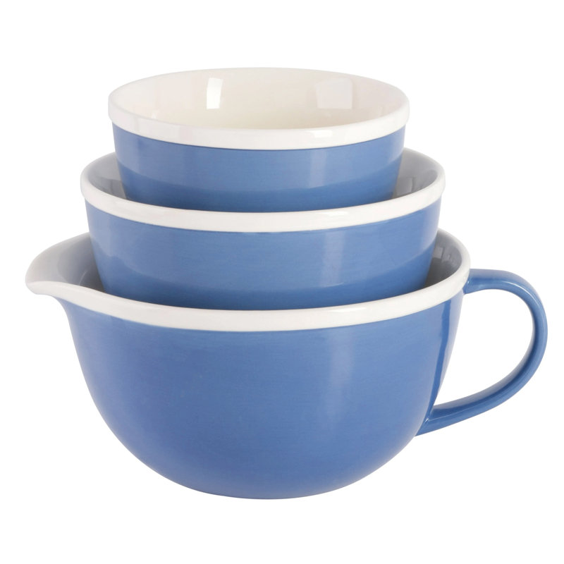 Ensemble de 3 bols à mélanger en grès bleu clair Gap Home