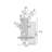 White,Black Rectangular Sandstone Wall art-117546059