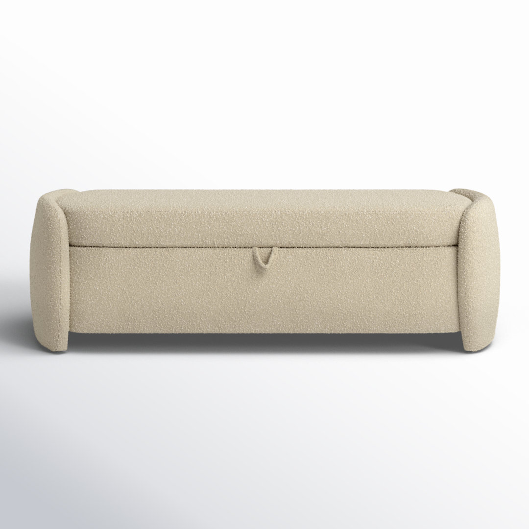 Kalevi 60" Boucle Storage Bench AllModern Upholstery