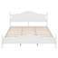 Lit plateforme en bois avec tête de lit, lit plateforme de style rétro avec support en lattes de bois-804477318