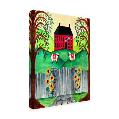 «Sheep At Home» par Cheryl Bartley, reproduction sur toile