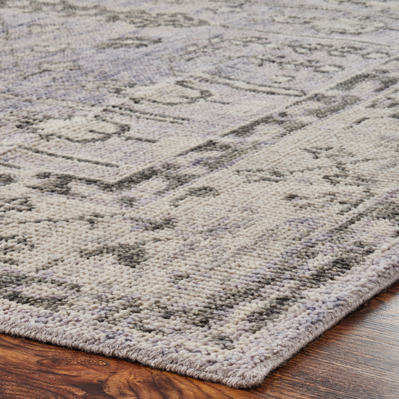 Jaecee Hand Knotted Wool Oriental Area Rug, Rectangle 3' x 5'