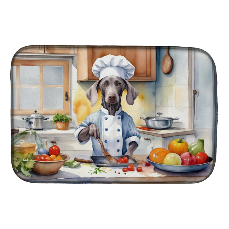 Tapis de vaisselle Weimaraner The Chef