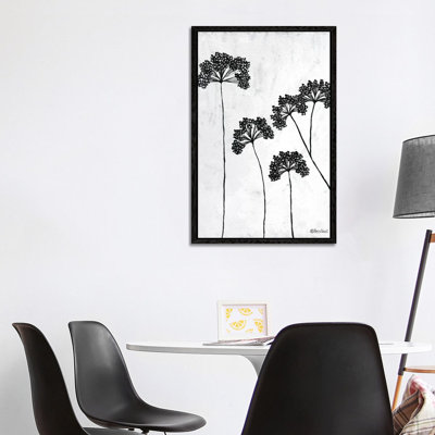 Queen Anne's Lace II by Roey Ebert - Drawing on Canvas