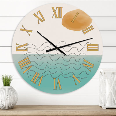 Minimal Elementary and Geometric Compostions XXXXIII - Modern wall clock