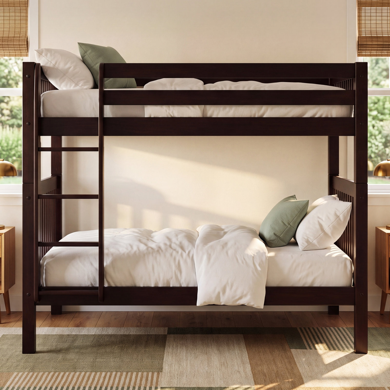 Friedemar Kids Full Over Full Bunk Bed, Cappuccino