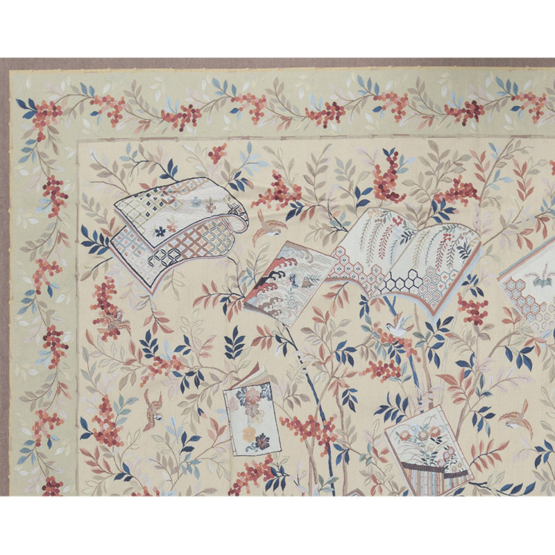 Aubusson Renaissance Wool Floral Area Rug