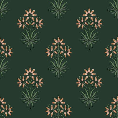 William Morris Hyacinth Flower Forest Wallpaper