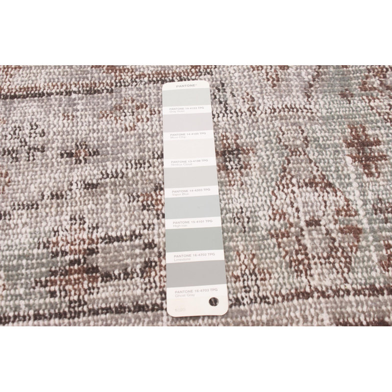 Tapis unique en laine noué à la main de style années 2000 de 5 pi x 8 pi 6 po Olbin