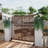6 ft. H x 4 ft. W Metal Privacy Screen Fence Panel Flower Pattern-55887643