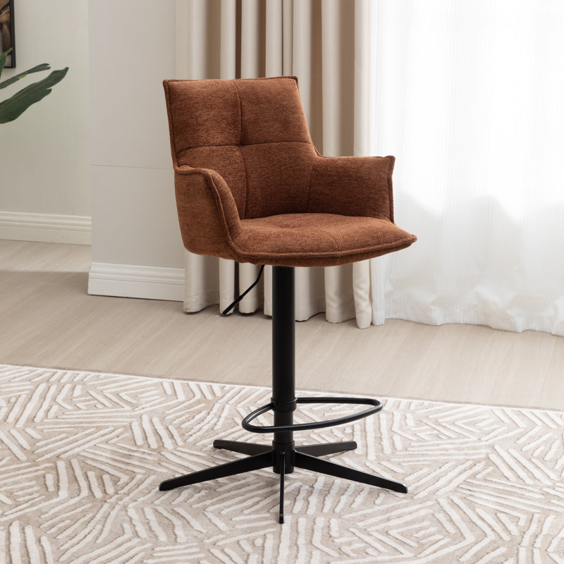 Fabric Bar Stool, Tan 