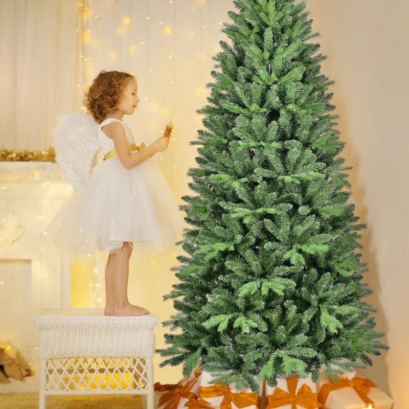 Mince sapin de Noël artificiel non éclairé, 9'