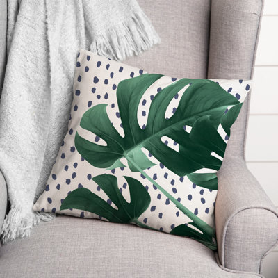  Housse de coussin Monstera