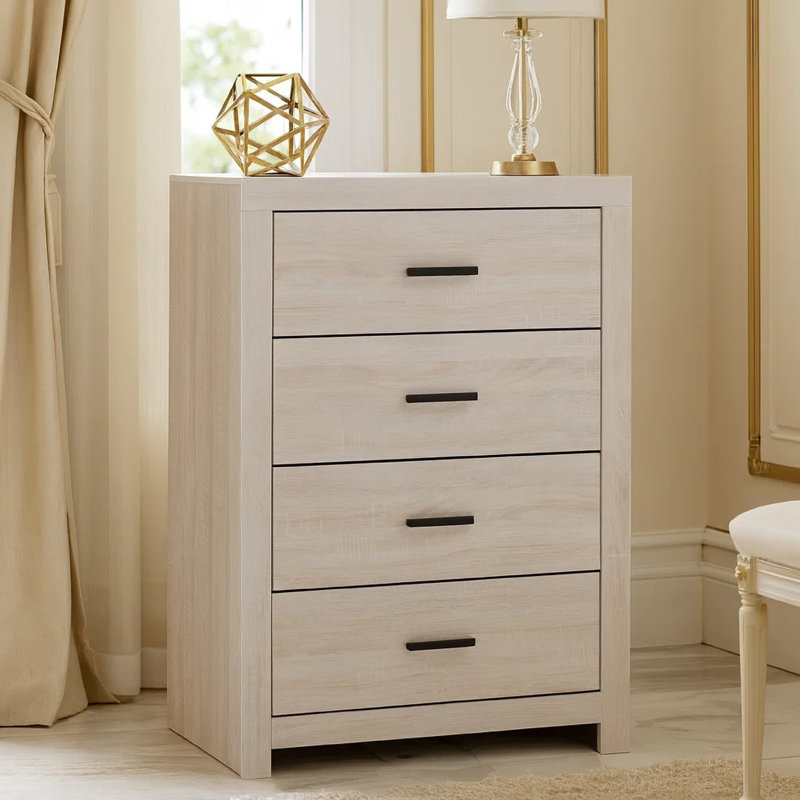 31.5 " W 4 - Drawer Dresser, White