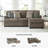 Gwendolynne 92'' Upholstered Sofa & Chaise-97832120