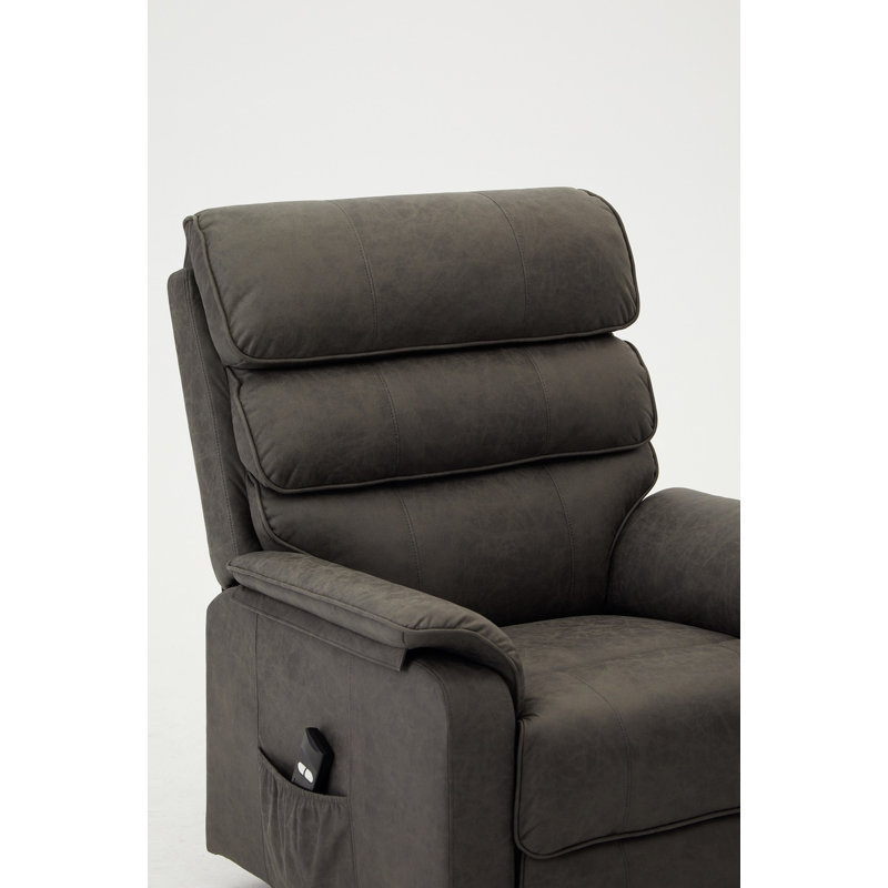 Leonido 82cm Wide Lift Assist Standard Recliner, Dark Grey