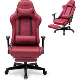 Gaming Chair Breathable Fabric,Racing Style Computer Chair For Adult,Adjustable Reclining Backrest And Lumbar Support,Stylish High Back Chair For Gaming And Office