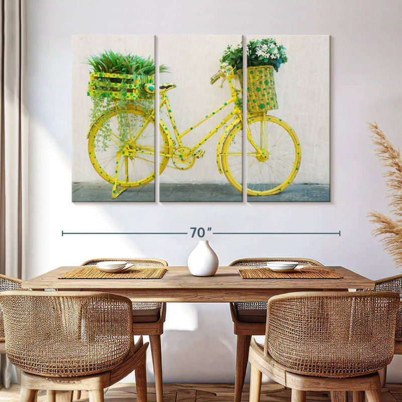 Bicycle Garden, 42" H x 65" W