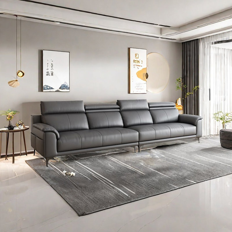 Modern simple casual sofa, 36.22" H x 118.11" W x 39.37" D