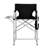 26" Tall Iron Frame Folding Directors Chair With Side Table