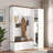 5-in-1 Hall Tree With Bench, Coat Rack, Drawers, Cabinets And Extra-large Side Storage Space-1111948105