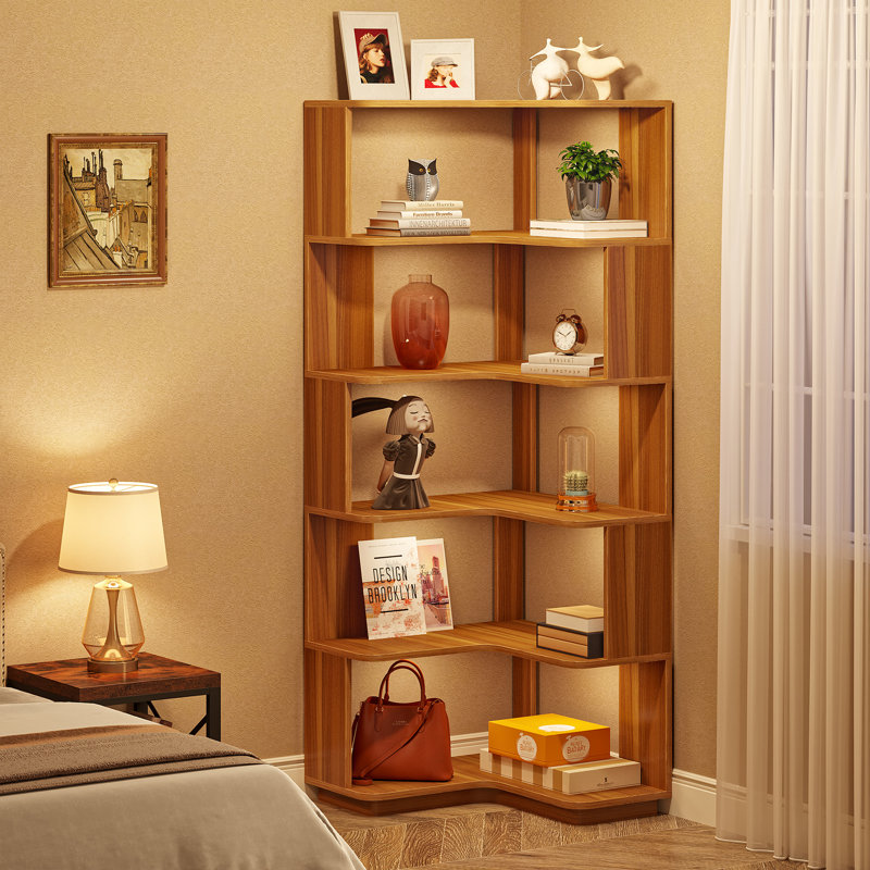 Nyajiah Bookcase, Wood Grain