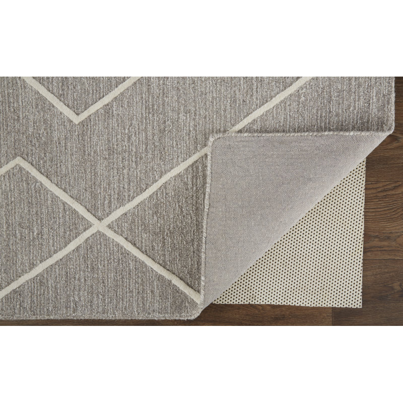Thom Filicia Wool Abstract Area Rug in Gray, Rectangle 12' x 15'